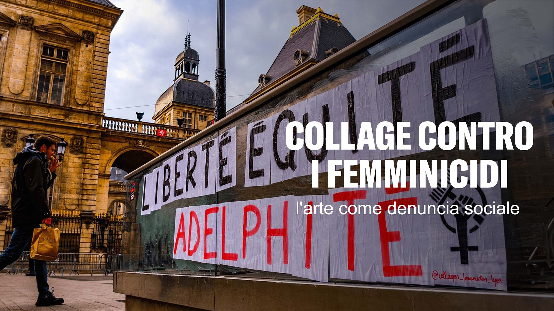 Collage contro i femminicidi: l'arte come denuncia sociale